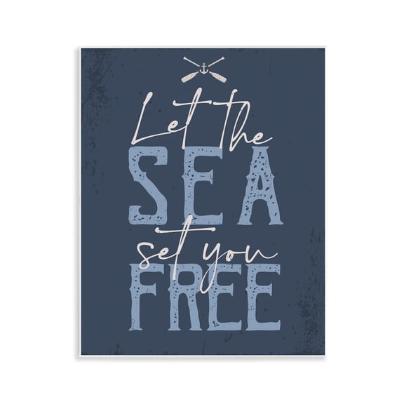 Stupell Industries Cottage Sea Set You Free Wall Plaque Art, 11 x 14, by Angela Nickeas