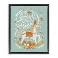 thumbnail image 1 of Stupell Industries Cottage Seasonal Horse & Sled Phrase Black Floating Frame Canvas Art, 25 x 31, by Irene Chan, 1 of 8
