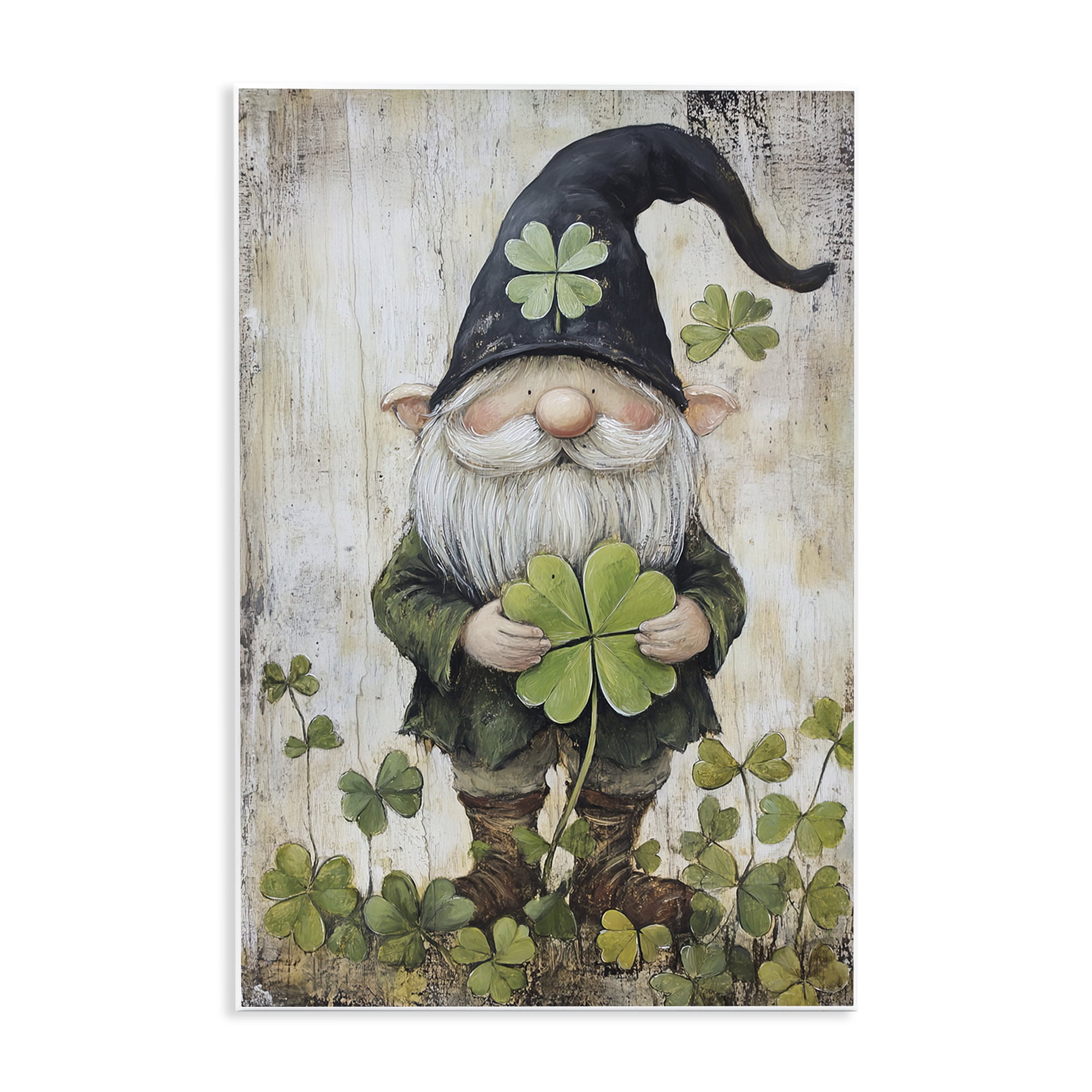 Stupell Industries Cottage Shamrock Gnome Wall Plaque Art, design by Tina LeCour