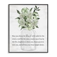 thumbnail image 1 of Stupell Industries Cottage Spring Floral Blessing Black Framed Giclee Art, 16 x 20, by Lettered and Lined, 1 of 8