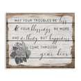 thumbnail image 1 of Stupell Industries Cottage Troubles Be Less Country Floral Canvas Art, 40 x 30, by Lil' Rue, 1 of 7