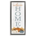 thumbnail image 1 of Stupell Industries Cottage Welcome Pumpkins & Maple Leaves Gray Floating Frame Canvas Art, 14 x 31, by Dogwood Portfolio, 1 of 7