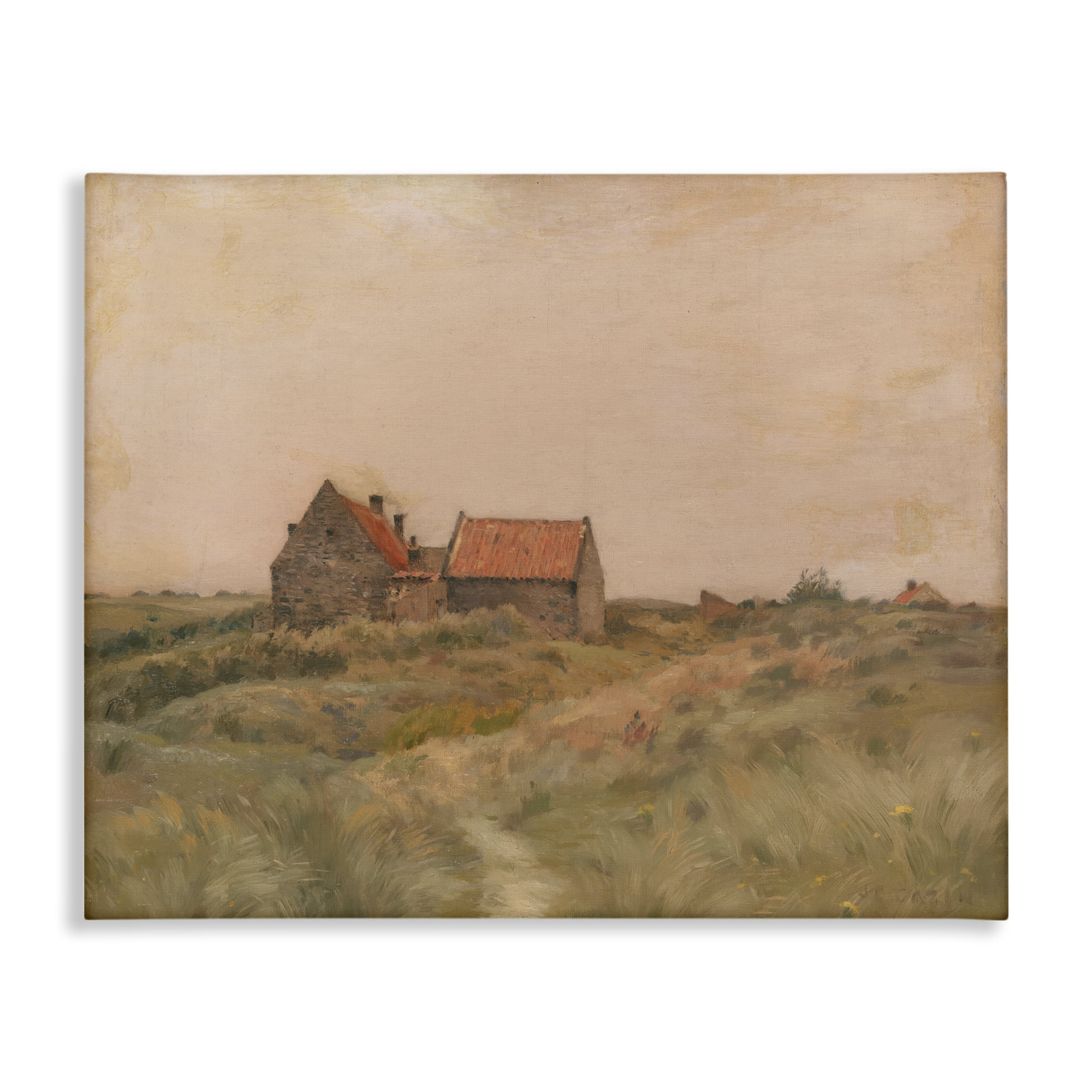 Stupell Industries Cottage on October Day Landscape & Nature Painting Wrapped Canvas Art Print Wall Art, 20 x 16