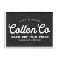 thumbnail image 1 of Stupell Industries Cotton Co. Laundry Room Sign Black White Minimal Graphic Art White Framed Art Print Wall Art, 11x14, by Lettered and Lined, 1 of 7