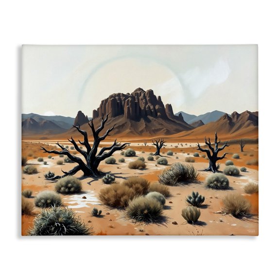 Stupell Industries Cottonwood Desert Mesas Canvas Wall Art design by Tabz Jones, 16 x 20