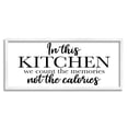 thumbnail image 1 of Stupell Industries Count The Memories Phrase Food & Beverage Painting White Framed Art Print Wall Art, 30 x 13, 1 of 9