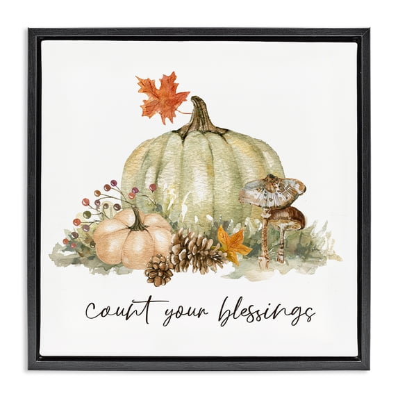 Stupell Industries French Country Black Floating Frame Canvas Art, 18 x 18, by Livi Finn
