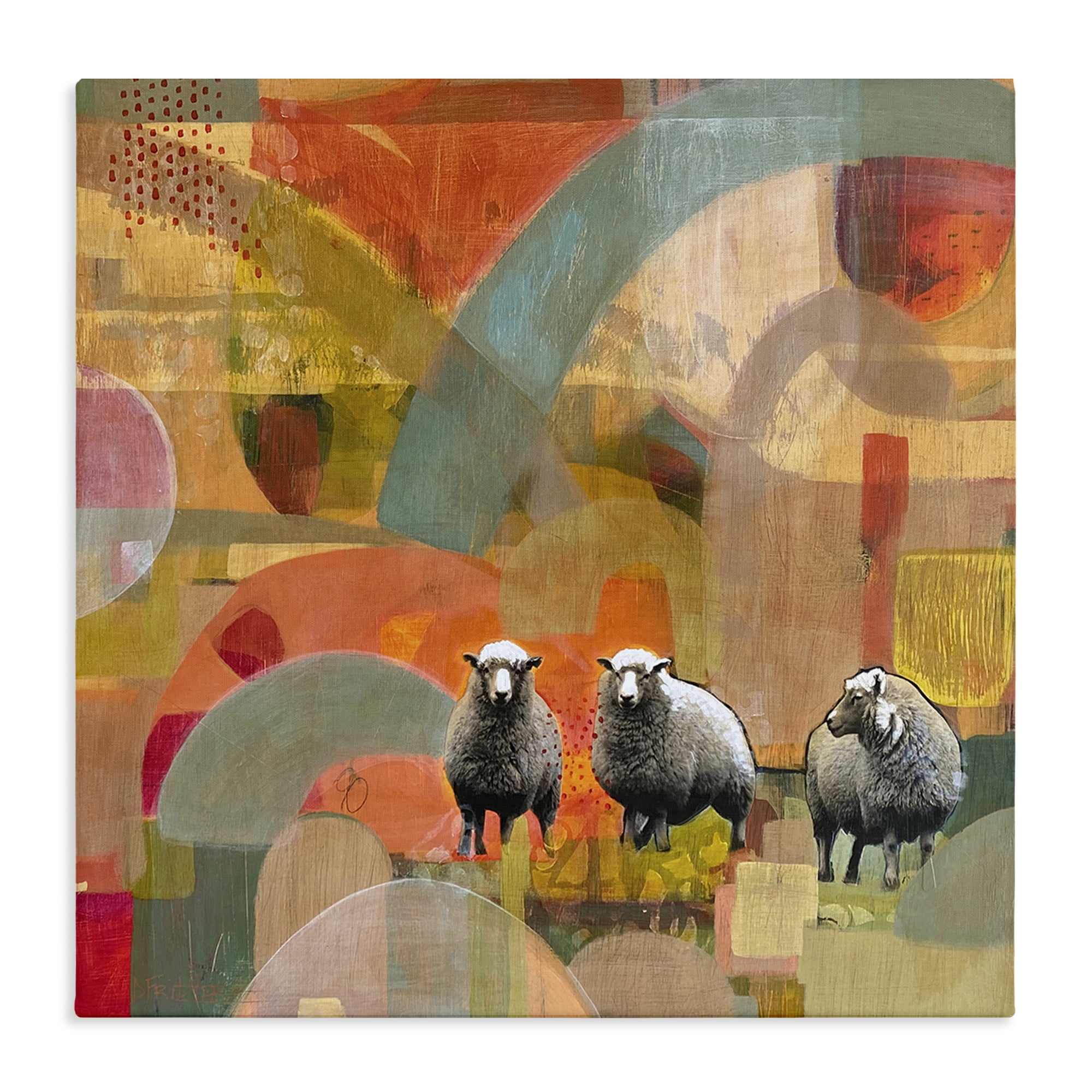 Stupell Industries Counting In My Sheep Canvas Wall Art, design by Dianna Fritzler