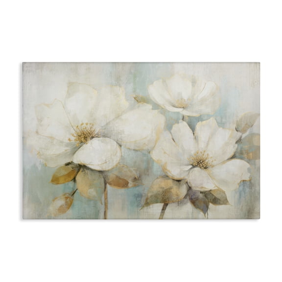 Stupell Industries Country Apple Blossom Stems Floral Painting Wrapped Canvas Canvas Art Print Wall Art, 24 x 16