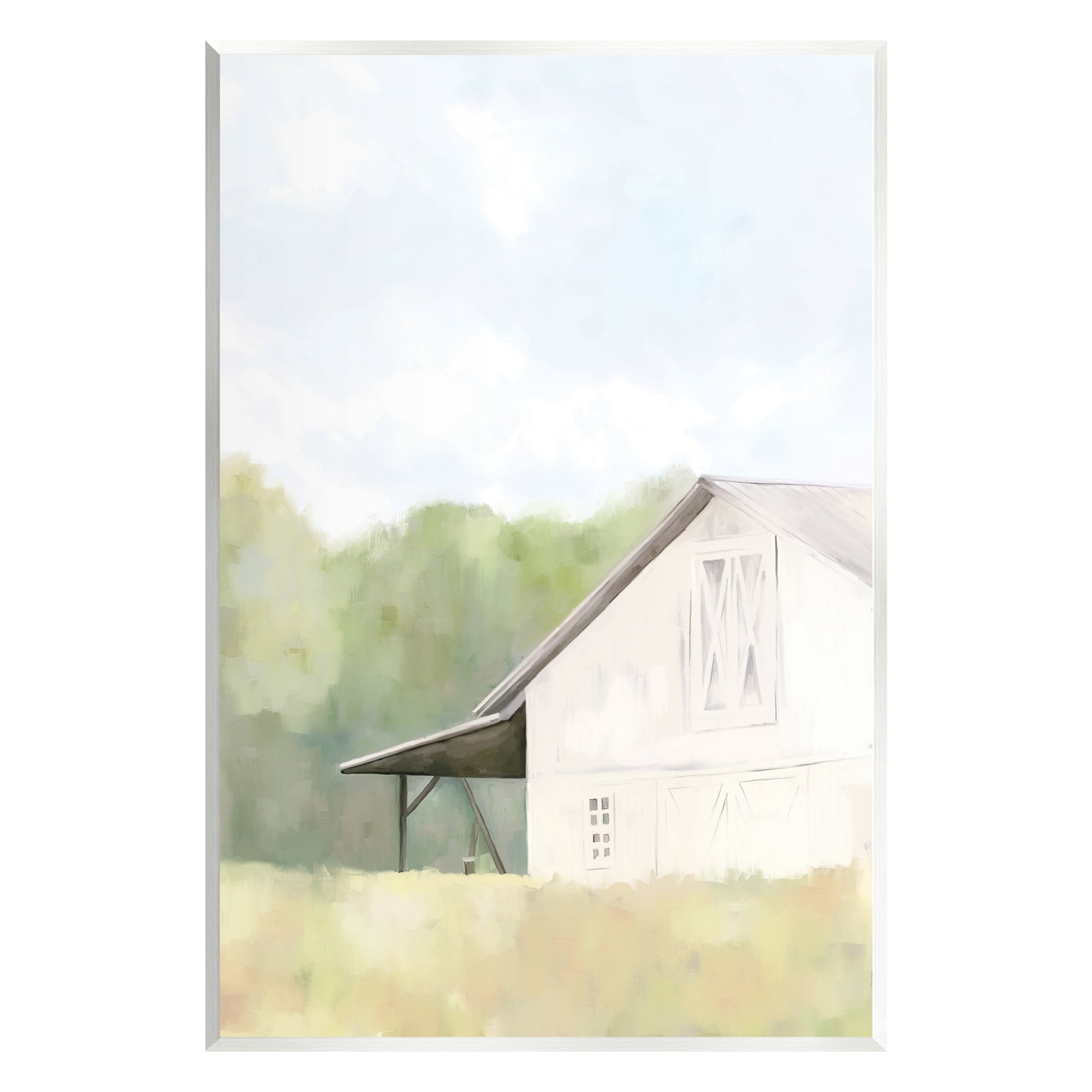 Stupell Industries Rustic Farm Barn Landscape Nature Art Print Plaque ...