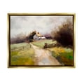 thumbnail image 1 of Stupell Industries Country Barn with Fence Landscape Painting Gold Floater Framed Canvas Art Print Wall Art, 21 x 17, 1 of 10