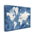 thumbnail image 1 of Stupell Industries Country Border World Map Deep Blue Ocean, 16 x 20, Designed by BlursByAI, 1 of 6