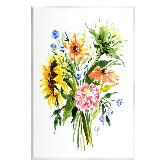 Stupell Industries Country Bunches Bouquet Botanical & Floral Painting Unframed Art Print Wall Art, 10 x 15