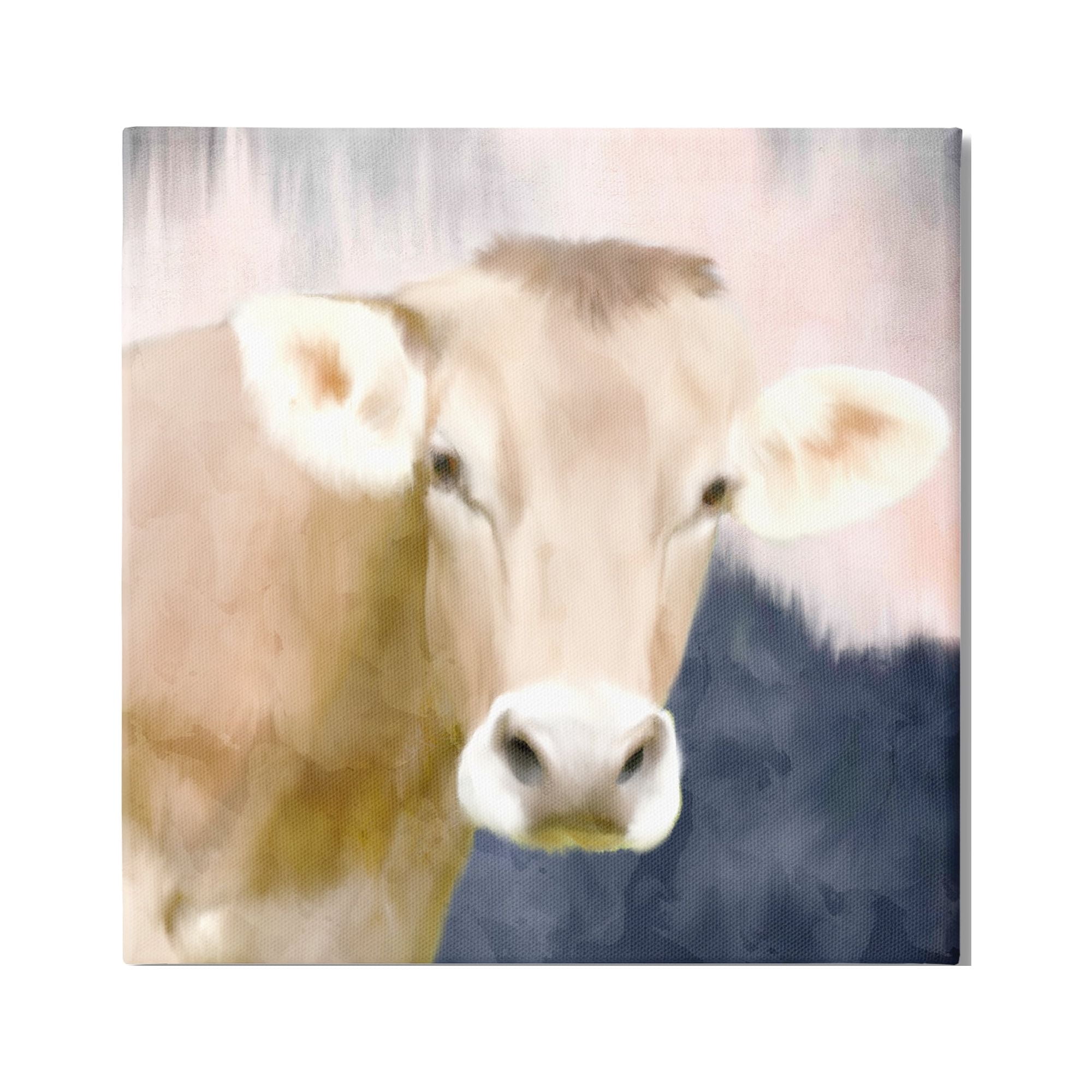 Stupell Industries Country Cow Cattle Closeup Painterly Landscape , 36 x 36, Design by Kim Allen