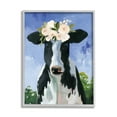 thumbnail image 1 of Stupell Industries Country Cow Cattle Flower Crown Roses Botanical Fam Framed Wall Art, 16 x 20, Design by Caverly Smith, 1 of 5