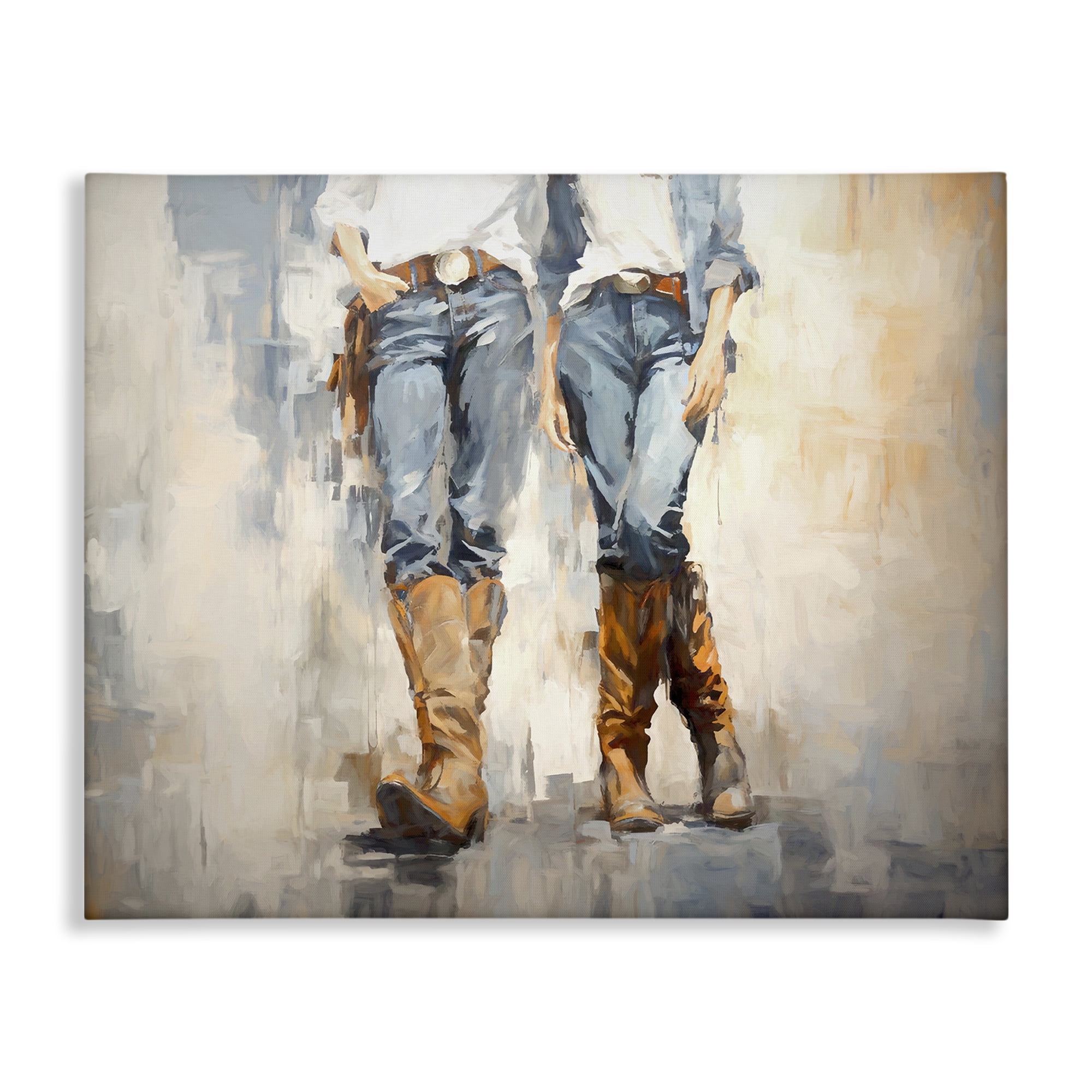 Stupell Industries Country Cowgirl Attitude Novelty Painting Gallery Wrapped Canvas Art Print Wall Art, 48 x 36
