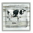 thumbnail image 1 of Stupell Industries Country Dairy Cow over Rustic Pattern Book Collage Animals & Insects Painting Gray Framed Art Print Wall Art, 12 x 12, 1 of 7