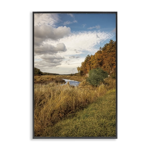 Stupell Industries Country Dreaming Landscape Black Framed Giclee Art design by Sean Greenough, 24 x 16