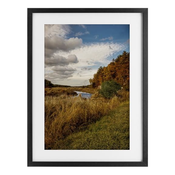 Stupell Industries Country Dreaming Landscape Black Framed Print Under Glass design by Sean Greenough, 23 x 17