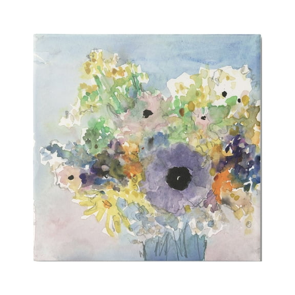 Stupell Industries Country Florals Watercolor Botanical & Floral Painting Gallery Wrapped Canvas Art Print Wall Art, 24 x 24