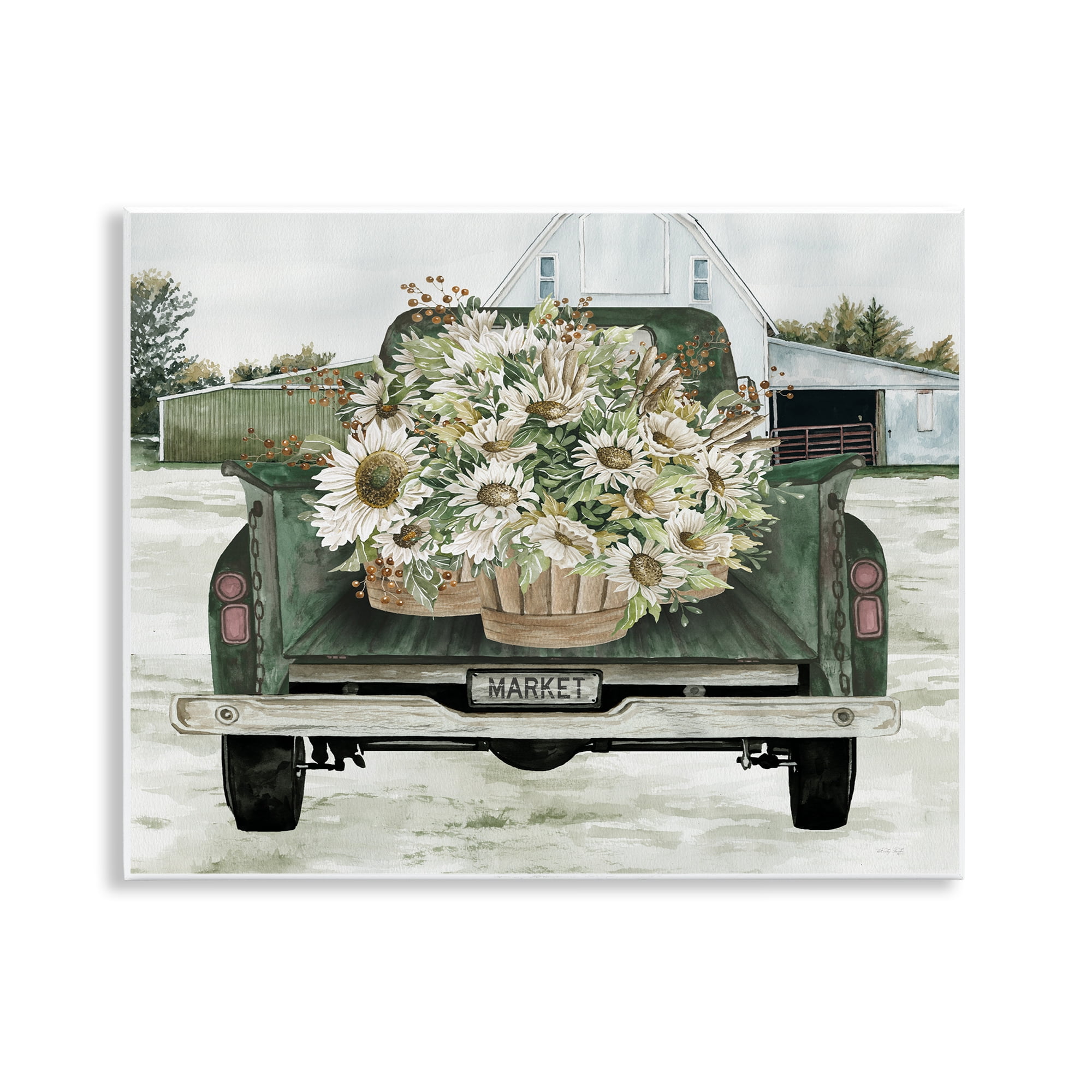 Stupell Industries Country Flower Delivery Baskets Wall Plaque Art, design by Cindy Jacobs