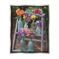 thumbnail image 1 of Stupell Industries Country Flower Jars Botanical & Floral Photography Gray Floater Framed Canvas Art Print Wall Art, 17 x 21, 1 of 10