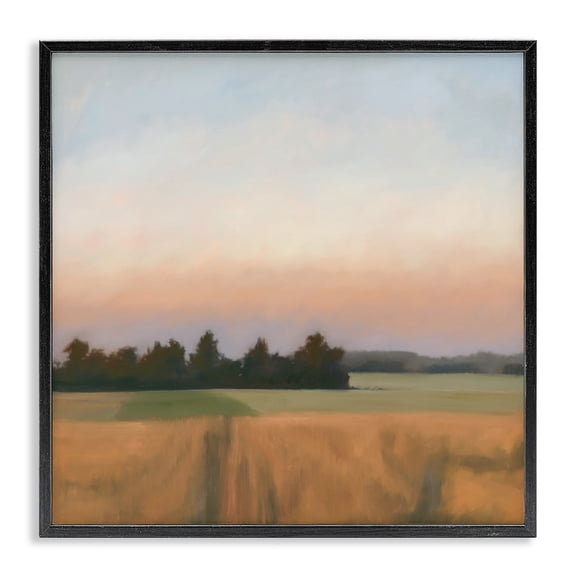 Stupell Industries Country Harvest Evening Black Framed Giclee Art design by Megan Lightell, 12 x 12