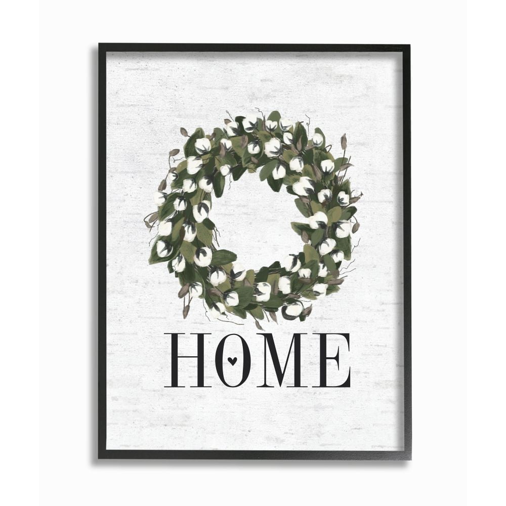Stupell Industries Country Home Wreath Charming Farm Design Designed by Lettered and Lined