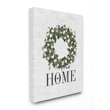 Stupell Industries Country Home Wreath Charming Farm Design Designed by Lettered and Lined