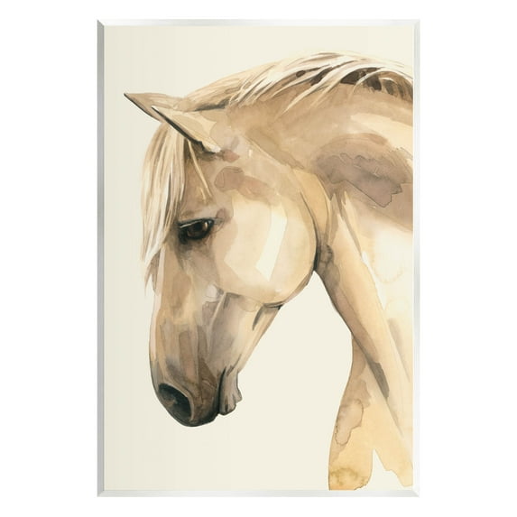 Stupell Industries Country Horse Farm Animal Portrait Graphic Art Unframed Art Print Wall Art, Design by Grace Popp