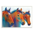 thumbnail image 1 of Stupell Industries Country Horse Trio Abstract Blue Orange Equestrian Animals, 19 x 13, Design by Kamdon Kreations, 1 of 5