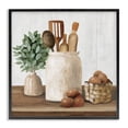 thumbnail image 1 of Stupell Industries Farmhouse Country Kitchen & Eggs Black Framed Giclee Art, 12 x 12, by White Ladder, 1 of 8