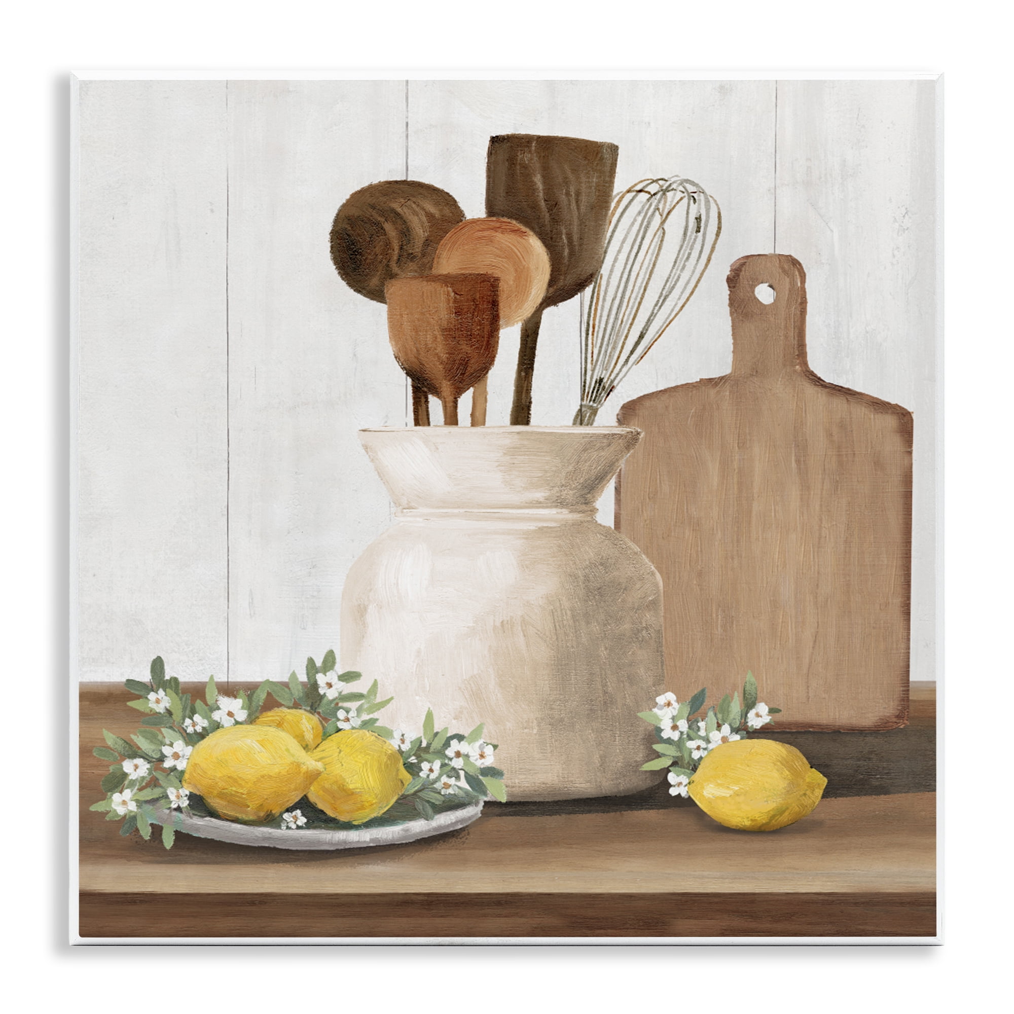Stupell Industries Country Kitchen & Lemons Wall Plaque Art, design by White Ladder