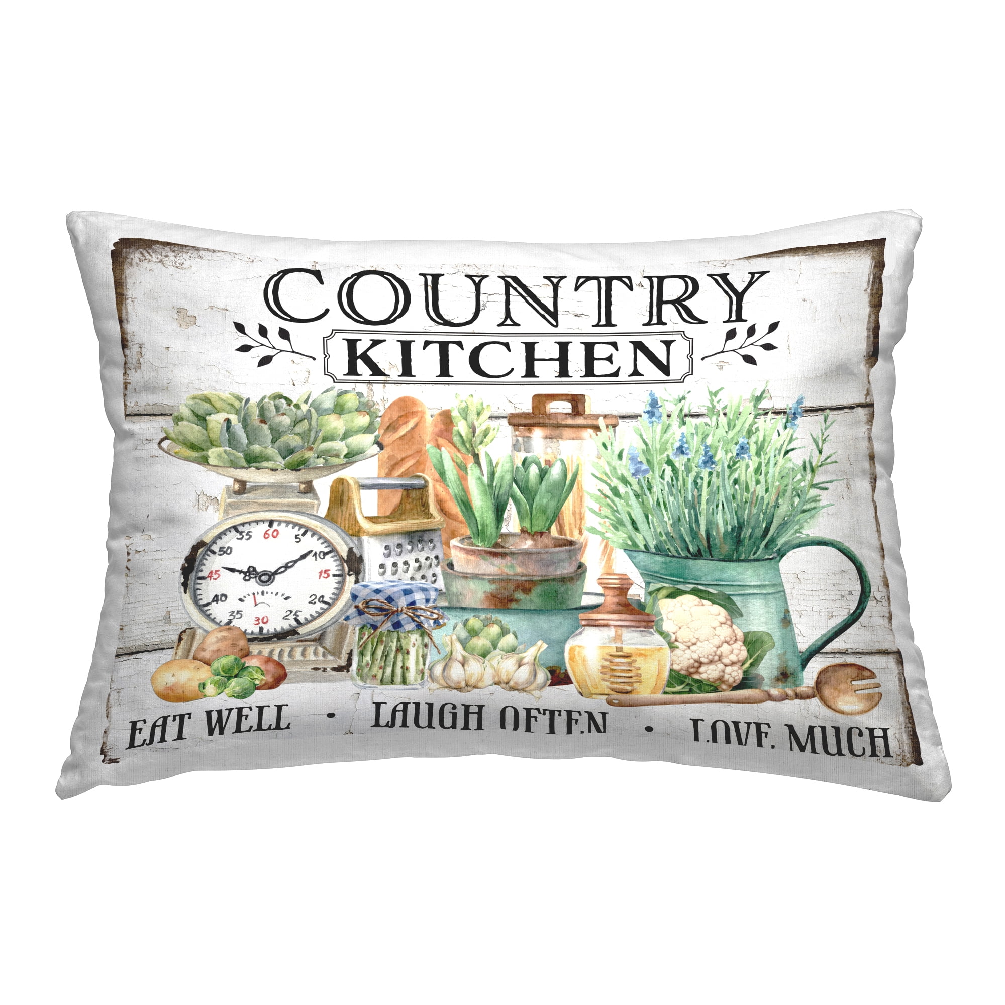 Stupell Industries Country Kitchen Still Life Decorative Printed Throw Pillow Design by Creatif Belle.