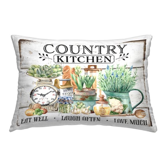 Stupell Industries Country Kitchen Still Life Decorative Printed Throw Pillow Design by Creatif Belle.