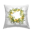 thumbnail image 1 of Stupell Industries Country Lemons & Roses Wreath Printed Throw Pillow Design by Ziwei Li, 1 of 6