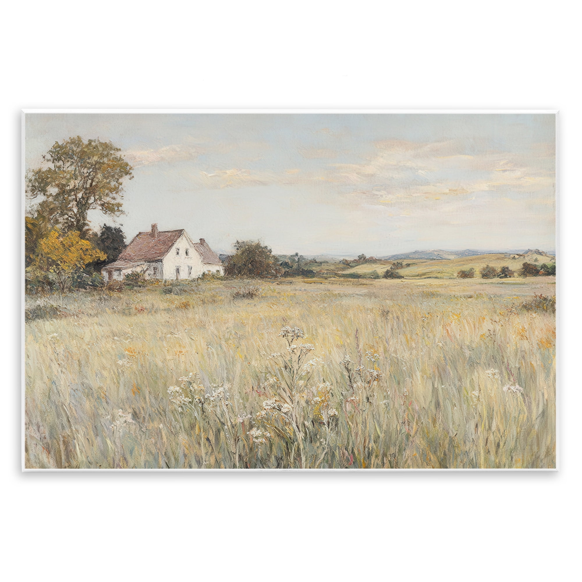 Stupell Industries Country Living in Golden Meadow Wall Plaque Art, design by Petal Prints Design