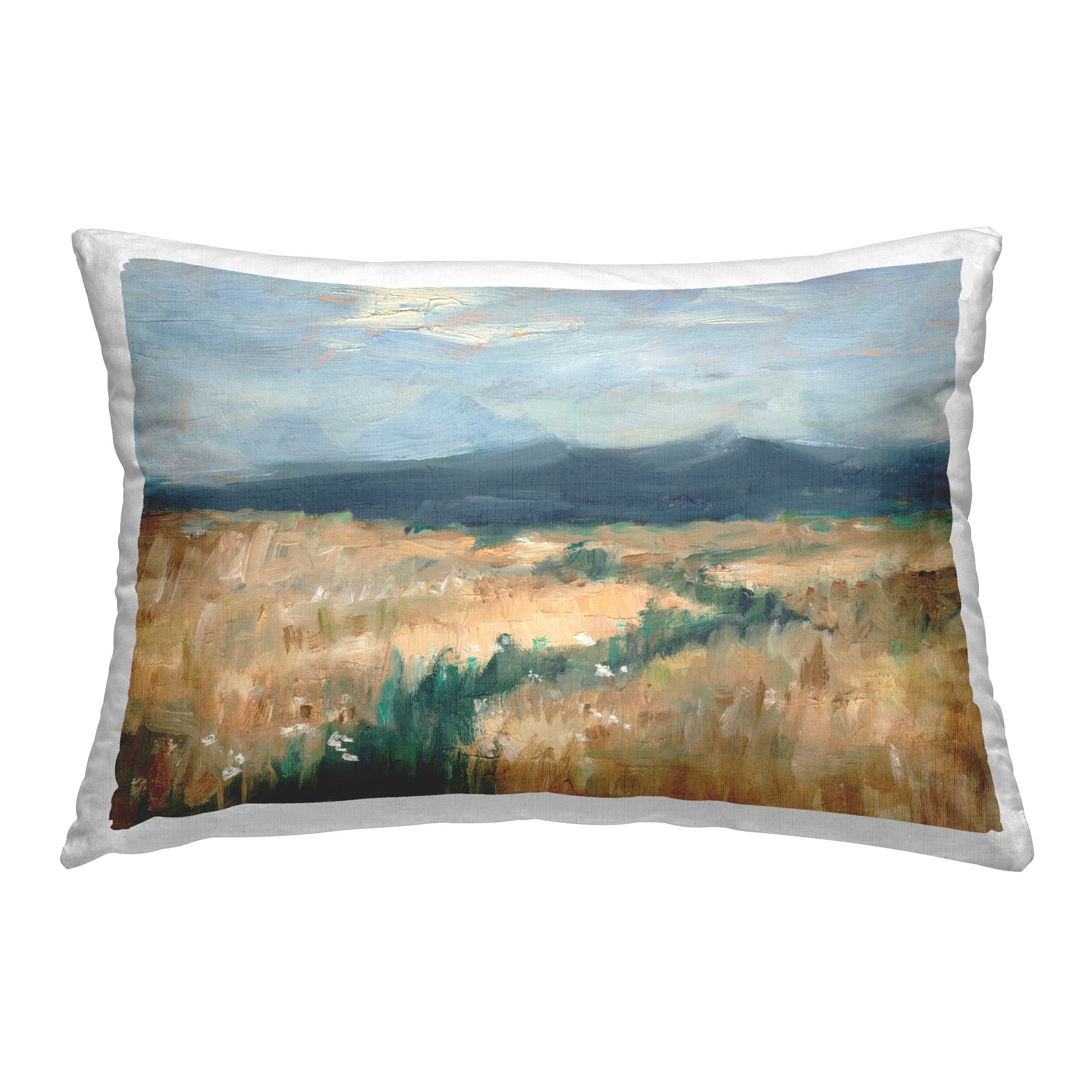 Stupell Industries Country Mountain Abstraction Decorative Printed Throw Pillow Design by Ethan Harper