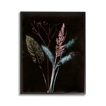 Stupell Industries Country Reeds Impressions Botanical & Floral Painting Black Framed Art Print Wall Art, 11 x 14