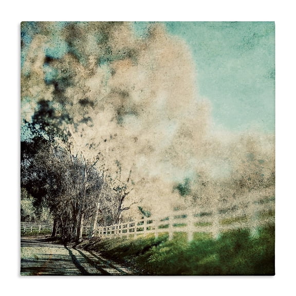Stupell Industries Country Road Home Stippled Canvas Wall Art design by Marina Drasnin, 36 x 36