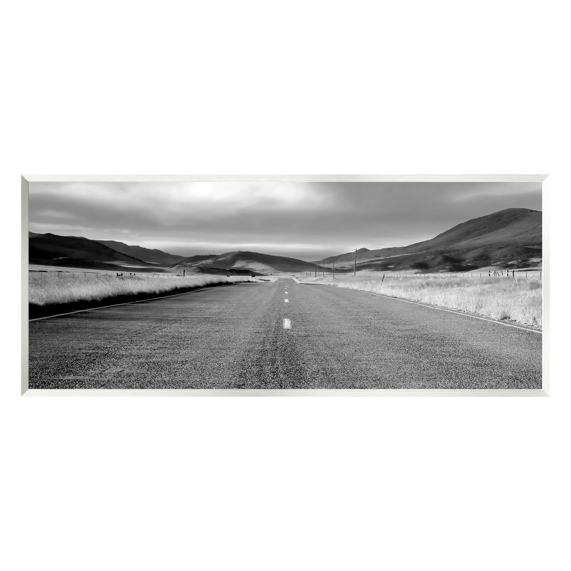 Stupell Industries Country Road Landscape Landscape Photography Unframed Art Print Wall Art, 17 x 7