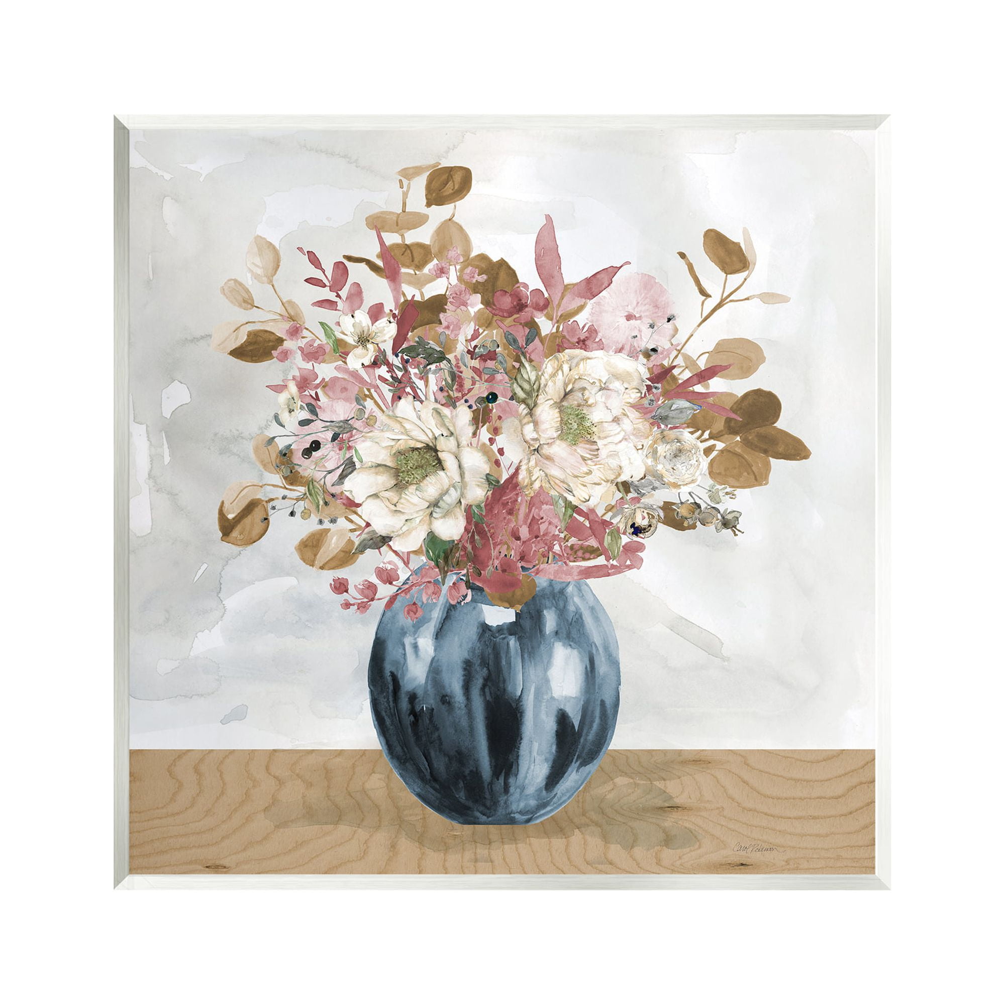 Stupell Industries Country Rustic Bouquet Still Life Botanical & Floral Painting Unframed Art Print Wall Art