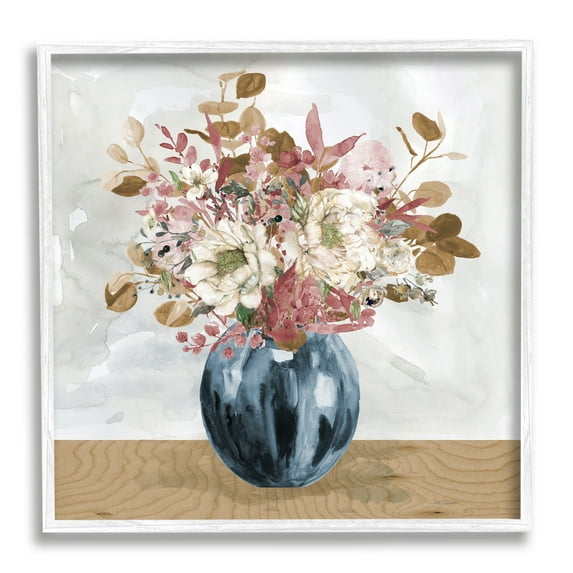 Stupell Industries Country Rustic Bouquet Still Life Botanical & Floral Painting White Framed Art Print Wall Art