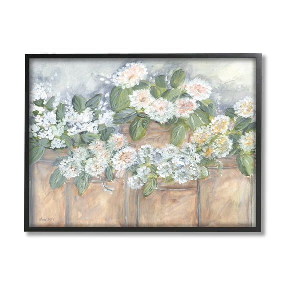 Stupell Industries Country Rustic White Flower Bouquets Arrangement Design, 14 x 11, Design by Roey Ebert