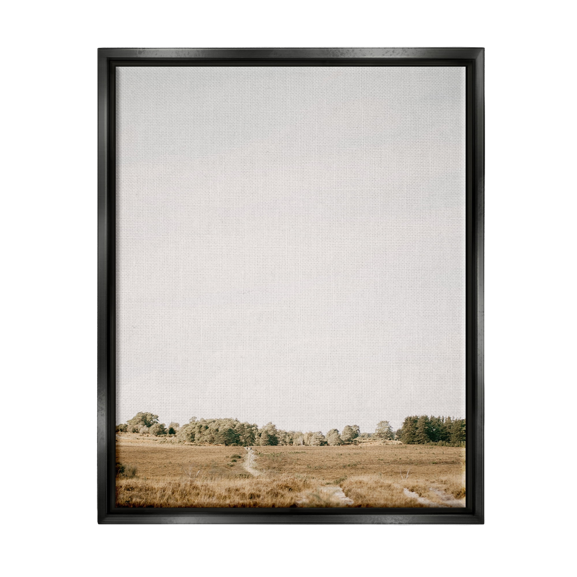 Stupell Industries Country Sky Photography Landscape Photography Black Floater Framed Canvas Art Print Wall Art, 25 x 31