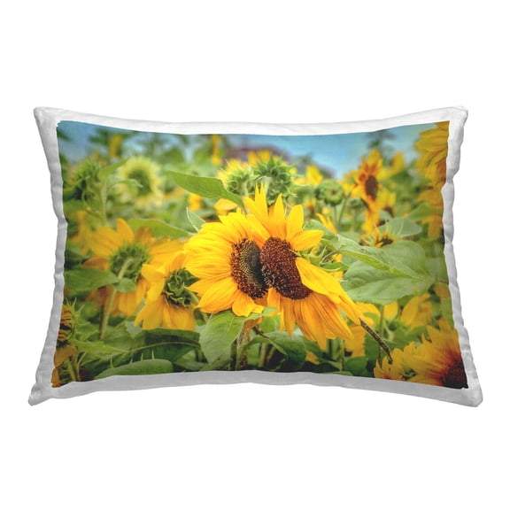 Stupell Industries Country Sunflower Garden Decorative Printed Throw Pillow Design by Carrie Ann Grippo-Pike