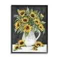 thumbnail image 1 of Stupell Industries Country Sunflowers Vase Blossom Petals Graphic Art Black Framed Art Print Wall Art, Design by Cindy Jacobs, 1 of 7