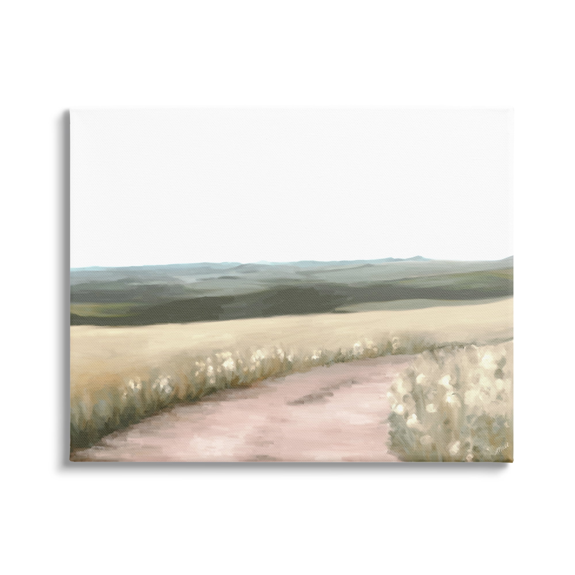 Stupell Industries Country Trail Scenery Nature Painting Gallery Wrapped Canvas Print Wall Art, 48 x 36