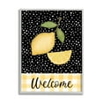 thumbnail image 1 of Stupell Industries Country Welcome Sign Polka Dot Pattern Lemons Graphic Art Gray Framed Art Print Wall Art, Design by Lisa Larson Licensing, 1 of 8