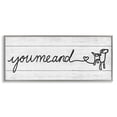 thumbnail image 1 of Stupell Industries Country You Me & Dog Typography Painting Gray Framed Art Print Wall Art, 24 x 10, 1 of 9